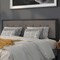 Flash Furniture King Tufted Metal Headboard in Dark Gray Fabric HG-HB1725-K-DG-GG - alternate 1